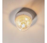 Nowodvorski Lighting Plafón Nook con pantalla transparente, blanco