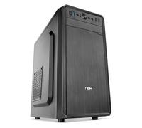 NOX Xtreme Products LITE030 - Caja PC, Frontal con Acabado Cepillado, Capacidad hasta 3 Ventiladores, Compatible con Placas Micro ATX y Mini ITX, Color Negro