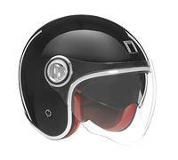 Nox, Casco de Moto Heritage Premium, Negro, S