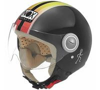 Nox, Casco Jet Moto n210 Arcoiris Negro, XS