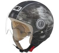 NOX, Casco jet moto n210 metal effect, XS