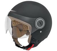 NOX, Casco jet moto n210 negro mate, S