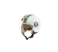 Nox Casco Jet N210, Rojo/Blanco/Verde, XS