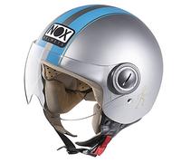 NOX, casco moto jet n210 azul gris, XL