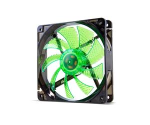 Nox coolfan 120 led carcasa del ordenador ventilador 12 cm negro, verd