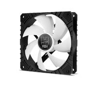 NOX XTREME PRODUCTS H-FAN PRO -NXHUMMERHFANPROWN- Ventilador para Caja PC 120mm, funcion PMW, 7 aspas, rodamientos hidráulicos, diseño silencioso optimizado, esquinas soporte goma, Blanco Pmw