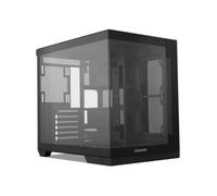 NOX Xtreme Products Hummer Astra Neo Black - Semitorre ATX | M-ATX | ITX, Cristal Templado panorámico Frameless, Espacio para 9 Ventiladores, gráficas hasta 400mm, USB-C y USB 3.0, Color Negro