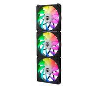 NOX - Hummer EASY LINK Carcasa del ordenador Refrigerador de aire 12 cm Negro 3 pieza(s)