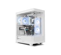 Caja PC NOX Hummer ETHER Semitorre Gaming Cristal Curvo ATX USB-C Blanco