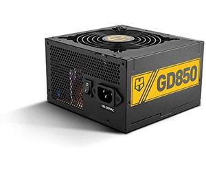 Nox Hummer GD 850 -NXHUMMER850GD- Fuente de Alimentación 850W, certificado 80 PLUS Gold, ventilador 120mm ultra silencioso, compatible ATX12v, entrada 230W, color negro