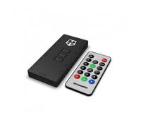 NOX XTREME PRODUCTS Hummer R-HUB -NXHUMMERRHUB- Controlador Velocidad Efectos iluminación para Ventiladores, 12 Puertos, 59 Efectos iluminación, Mando Distancia Incluido, Color Negro