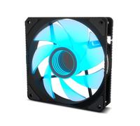 NOX XTREME PRODUCTS HUMMER M-FAN - Ventilador para caja PC 120 mm, ARGB con efecto espejo infinito, 7 aspas translúcidas, rodamientos hidráulicos, esquinas con soporte de goma, color negro