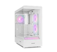 NOX Hummer Signal - Semitorre ATX | M-ATX, ARGB Frameless con Cristales Templados, Soporte para GPU de 420 mm, USB-C y 3.0, Filtro Magnético Antipolvo, Incluye 3 Ventiladores con Capacidad para 9