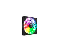 NOX XTREME PRODUCTS HUMMER SLIM FAN - Ventilador para caja PC 120 mm, LED ARGB, 13 aspas translúcidas, diseño silencioso super slim, rodamientos hidráulicos, esquinas con soporte de goma, color negro
