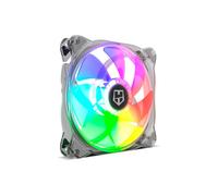 NOX XTREME PRODUCTS HUMMER X140 - Ventilador para caja PC 140 mm, LED ARGB, 7 aspas translúcidas, diseño silencioso, rodamientos hidráulicos, esquinas con soporte de goma, color negro