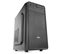 NOX Xtreme Products LITE030 - Caja PC, Frontal con Acabado Cepillado, Capacidad hasta 3 Ventiladores, Compatible con Placas Micro ATX y Mini ITX, Color Negro
