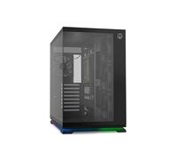 NOX Xtreme Products Hummer Galaxy - Caja PC, Cristal Templado Frameless, 4 Ventiladores 120mm PWM, Espacio para 10 Ventiladores, USB-C y USB 3.0, Controladora Hub ARGB, ATX/M-ATX/ITX, Negro