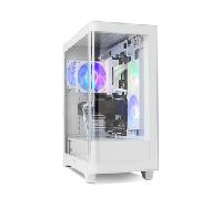 NOX Semitorre HUMMER ETHER Cristal Curvo Blanco NXHUMMERETHERWH