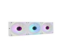 NOX XTREME PRODUCTS HUMMER PRO LINK - Kit 3 Ventiladores ARGB Magnéticos 120 mm con PWM, Conexión sin Cables, Iluminación Espejo Infinito, Silenciosos y Alta Refrigeración para PC Gaming, Color Blanco