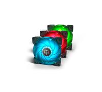 Nox ventilador 120x120 hummer h-sync rgb pack 3uds control pwm/ conector de 4 pines