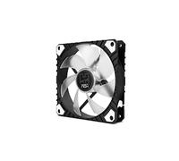 NOX Ventilador H-FAN PRO WHITE LED -NXHUMMERHFANPROW- Ventilador para Caja PC 120mm, funcion PMW, 7 aspas, rodamientos hidráulicos, diseño silencioso optimizado, esquinas soporte goma, Blanco Pmw