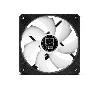 NOX XTREME PRODUCTS H-FAN PRO -NXHUMMERHFANPROWN- Ventilador para Caja PC 120mm, funcion PMW, 7 aspas, rodamientos hidráulicos, diseño silencioso optimizado, esquinas soporte goma, Blanco Pmw