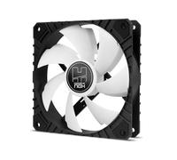NOX XTREME PRODUCTS H-FAN PRO -NXHUMMERHFANPROWN- Ventilador para Caja PC 120mm, funcion PMW, 7 aspas, rodamientos hidráulicos, diseño silencioso optimizado, esquinas soporte goma, Blanco Pmw