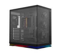 NOX XTREME PRODUCTS Hummer Galaxy - Caja PC, Cristal Templado frameless, 4 Ventiladores 120mm PWM, Espacio para 10 Ventiladores, USB-C y USB 3.0, Controladora Hub ARGB, ATX/M-ATX/ITX, Negro