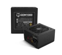NOX XTREME PRODUCTS HUMMER GDM 1000W Gold - Fuente de alimentación modular ATX 3.1 80 PLUS Gold, ventilador silencioso 120 mm, PCIe 5.1, eficiencia 90%, cables planos extra largos
