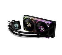 NOX XTREME PRODUCTS Hummer M-240 LCD - Kit refrigeración líquida con pantalla LCD, dos ventiladores de 120 mm con PWM, iluminación ARGB, alto rendimiento térmico, compatible con Intel y AMD, Negro