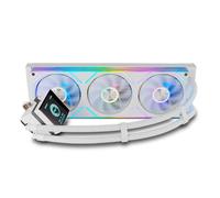 NOX XTREME PRODUCTS Hummer M-360 LCD - Kit refrigeración líquida con pantalla LCD, tres ventiladores de 120 mm con PWM, iluminación ARGB, alto rendimiento térmico, compatible con Intel y AMD, Blanco