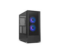 NOX XTREME PRODUCTS HUMMER NEMESIS - Semitorre Micro ATX;ATX, lateral y frontal de cristal templado, ventiladores infinitos LED ARGB, hasta 8 ventiladores, graficas gran tamaño, USB 3.0, negro