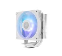 NOX XTREME PRODUCTS HUMMER R-400 ARGB White - Disipador CPU por Aire, Ventilador 120mm PWM, Iluminación ARGB, TDP 235W, 4 Heatpipes, Compatible Intel/AMD, Silencioso y Eficiente, Blanco