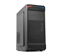 NOX Xtreme Products KORE - Caja Semitorre ATX/Micro ATX, Frontal Efecto Metal Cepillado, USB 3.0, Espacio para 3 Ventiladores, Soporta Gráficas hasta 355 mm, Negro