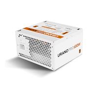 NOX Xtreme Products URANO Pro 650W 80 Plus White Bronze-Fuente de Alimentación ATX, Ventilador Silencioso 120 mm PWM, Protección Integral (OVP, UVP, OPP, SCP, OTP), PFC Activo, Cables Planos, Blanco