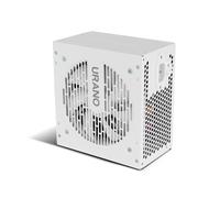 NOX Xtreme Products URANO Pro 850W 80 Plus White Bronze-Fuente de Alimentación ATX Ventilador Silencioso 120 mm PWM, Protección Integral (OVP, UVP, OPP, SCP, OTP), PFC Activo, Cables Planos, Blanco