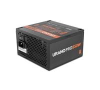 NOX Xtreme URANO Pro 550W 80 Plus Bronze-Fuente de Alimentación ATX,Ventilador Silencioso 120 mm PWM, Protección Integral (OVP, UVP, OPP, SCP, OTP), PFC Activo, Cables Planos Extra, Negro