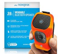 noxgear Altavoz Bluetooth portátil de 39 g, mini clip magnético, resistente al agua hasta 15 horas de reproducción | Bluetooth con clip, altavoz portátil con micrófono, alcance de 100 pies (color