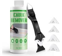 NoxGule Disolvente Pegamento, Quita Silicona,Quita Pegamento Adhesivo,200ml | Suaviza y Disuelve el Sellador Viejo, Adecuado para Cocinas, Baños y Fregaderos, Funcionamiento Sencillo, Incluyendo Raspador