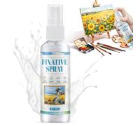 NoxGule Fijador Universal, Spray Fixative Fixativ, Espray de Secado Rápido Fijación del Color, Apto para Pintura Al Pastel, Pintura Al óleo, Dibujo Pintura Al Pastel, 100ml