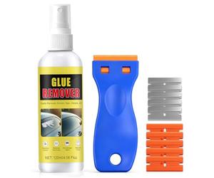 NoxGule Quita Pegamento Adhesivo, Removedor de Pegamento, Esenta Eliminador Adhesivo Spray, Elimina Rápidamente Etiquetas, Pegatinas y Residuos de Adhesivo, Apto para Uso Doméstico, Coche, 120ml