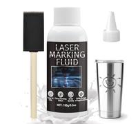 NoxGule Spray per Marcatura Laser,Fluido per Marcatura Laser,Polvo de Marcado Láser,Grabadora Laser Metal,para Grabado Láser en Metal, Joyería,Vidrio,Aluminio,Acero Inoxidable y Otros Materiales,150ml