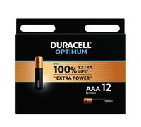 Duracell Optimum pilas alcalinas AAA de 1,5 V (paquete de 12), LR03 MX2400