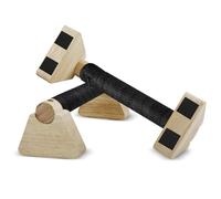 Noxtioanip 2 Piezas Push up Bar, Paralelas Calistenia 25 cm, Paralelas de Madera Antideslizantes, Barra Flexiones Soporte Suelo, para Handstand, Flexiones y Entrenamiento Indoor y Outdoor