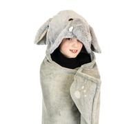 NOXXIEZ Elefante Animal Capucha Abrazo Cómodo Manta 130 X 100CM Keep Cálido
