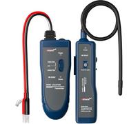 NOYAFA NF-816LP - Detector de cables y cables subterráneos para detectar roturas de cables en tierra, cables de riego, sistemas de valla de mascotas, recargable, linterna LED