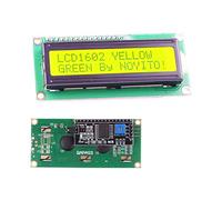 NOYITO 1602 - Módulo LCD de 16 x 2 pulgadas con retroiluminación azul con interfaz serial de controlador IIC I2C para UNO R3 MEGA2560 (paquete de 2) (pantalla 1602 IIC azul)