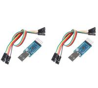 NOYITO CP2104 Serial Converter USB 2.0 to TTL UART Serial Adapter Module with 5-Pin Dupont Cables (Pack of 2) Adaptador de Cable
