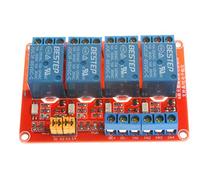 NOYITO - Módulo de relé de 4 canales (5 V, 12 V, 24 V, alto nivel de disparador con aislante de Optoacoplador, carga de relé de aislamiento, CA 250 V, 10 A/DC, 30 V, 10 A)