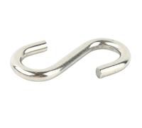 NOZLIHMH 10 Uds gancho S resistente M2/M3/M4/M5/M6/M8 304 gancho de acero inoxidable conector de cable de aparejo ganchos en forma de S(M8X80MM)